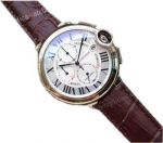 Luxury  Cartier Ballon Bleu Chronograph Quartz Watch